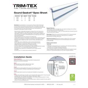 Sound Gasket Trim-Tex Drywall Products Trim-Tex
